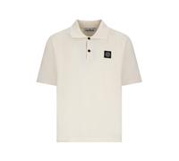 Stone Island, Homme, Tops, Beige, Taille: XL Micro Stitch Soft Cotton Polo