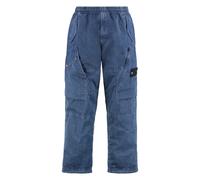 Stone Island - Pantalon Cargo Ample avec Traitement Anti-Corrosion - Homme - Pantalons - Bleu - Taille: W31