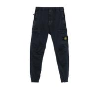Stone Island - Pantalon Cargo Bleu avec Poches à Fermeture Éclair - Homme - Pantalons - Bleu - Taille: W31