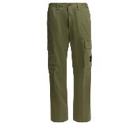 Stone island pantalon cargo homme vert en satin de coton stretch - 36