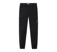 Stone Island - Pantalon Cargo Stretch en Coton Supima - Homme - Pantalons - Noir - Taille: W36