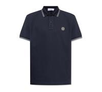 Stone Island - Polo en Coton - Homme - Tops - Bleu - Taille: S