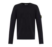 Stone Island - Pull avec écusson logo - Homme - Pulls - Noir - Taille: M