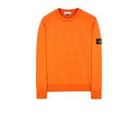 Stone Island - Pull Felpa Stone Island à col rond - Homme - Sweatshirts et sweats à capuche - Orange - Taille: S