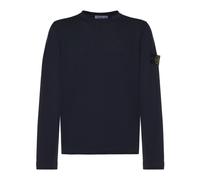 Stone Island - Pull ras du cou coupe classique - Homme - Sweatshirts et sweats à capuche - Bleu - Taille: L