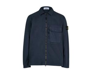 Stone Island - S0012 - Taille: M -Couleur: V0020 - Homme - Chemises - Bleu - Taille: S