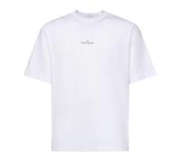 Stone Island - SS T-Shirt - Homme - Tops - Blanc - Taille: L