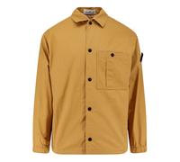 Stone Island - Surchemise Double Épaisseur en Coton Ripstop - Homme - Vestes - Jaune - Taille: M