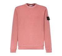 Stone Island - SweaT-shirt en molleton Malfilé Effet 'Old' - Homme - Sweatshirts et sweats à capuche - Rose - Taille: S