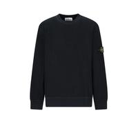 Stone Island - SweaT-shirt en molleton gaufré de coton - Homme - Sweatshirts et sweats à capuche - Bleu - Taille: L