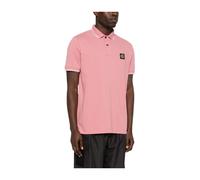 Stone Island - T-shirt en mélange de coton - Homme - Tops - Rose - Taille: L