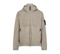 Stone Island - Veste à Capuche Zippée avec Cordon de Serrage - Homme - Vestes - Beige - Taille: L