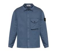 Stone Island - Veste avec écusson logo - Homme - Vestes - Bleu - Taille: M