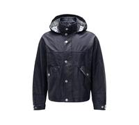 Stone Island - Veste bleue en lin à capuche - Homme - Vestes - Bleu - Taille: L