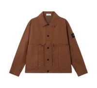 Stone Island - Veste Coach en sergé anti-déchirure à double enduction de coton - Homme - Vestes - Brun - Taille: L