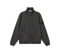Stone Island - Veste de survêtement zippée en molleton Malfilé effet 'Old' - Homme - Sweatshirts et sweats à capuche - Gris - Taille: XL