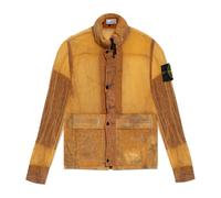 Stone Island - Veste Transparente Avec Écusson Logo - Homme - Vestes - Orange - Taille: S