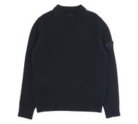 Stone Island - Virgin Wool Knit Sweater - Homme - Pulls - Bleu - Taille: M