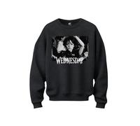 Stone Kids Dancing Queen Sweatshirt Femme Oversize Mercredi - Licence Officielle (FR/ES, Alpha/Lettres, M, Taille Normale, Taille Normale, Pigment Dye)