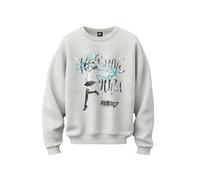 Stone Kids Sweatshirt Femme Hatsune Miku (FR/ES, Alpha/Lettres, TG, Taille Normale, Taille Normale, Gris)
