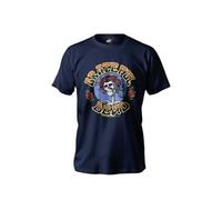 Stone Kids T-Shirt Homme Grateful Dead - Licence Officielle Anthem of The Sun - Coupe Confortable, Impression Haute Définition française, Écoresponsable, Taille XL - Bleu Navy