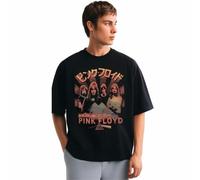 Stone Kids T-Shirt Homme Pygment Dye 100% Coton Regular Pink Floyd -Licence Officielle Taille L