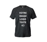 Stone Kids T-Shirt Homme Uni à Personnaliser avec Photo et Texte - Impression Haute Qualité - Tissu 100% Coton Respirant & Eco-Responsable - Un pour Vos Proches - Taille TG, Pigment Dye
