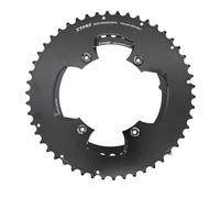 STONE Lot de 2 plaques rondes 107 BCD compatible avec SRAM Force pour SRAM Chaînes Flat Top, Gravel Route Road CNC Aluminium 7075-T651, 4 bras, Force AXS potentiomètre, FC-FRC-D1, (48-33)