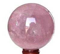 Stone Magic Crystal Ball Rose Quartz Home Office Decor Gift(300-400g) Gemstone Stone