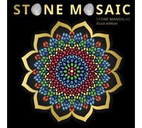 STONE MOSAIC. STONE MANDALAS. Black edition: Color by number book with beautiful Mandalas designed to soothe the soul.