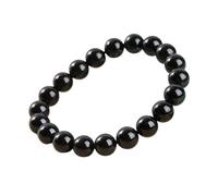 Stone naturel 7a Black Tourmaline Perles Bracelets Femmes Crystals Chakra Yoga Méditation Jewelry Schorl Strand Bracles
