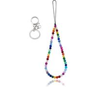 Stone Phone Lanyard Lanyards Jade Gemstone Phone Charms Lanyard Rope Anti-Lost For Keychain Phone Hanging Accessories