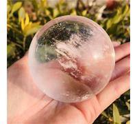 Stone Quartz Crystal Mixed Color Fused Crystal Ball Living Room Decoration Gift(White,5-6cm)