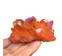 Stone Red Crystal Quartz Crystal Bismuth Silicon Cluster Office Home Decoration Ornaments