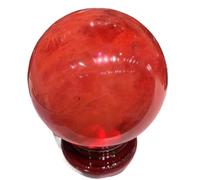 Stone Red Smelting Saving Quartz Crystal Ball Home Office Decoration(55-60mm) Gemstone Stone