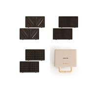 STONE STUDIO - Appareil À Croque-monsieur, Grill Et Gaufrier À Plaques Interchangeables Double