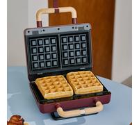 STONE STUDIO - Appareil À Croque-monsieur, Grill Et Gaufrier À Plaques Interchangeables Double