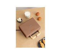 STONE STUDIO - Appareil À Croque-monsieur, Grill Et Gaufrier À Plaques Interchangeables Double