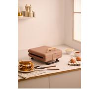 STONE STUDIO Appareil à croque-monsieur, grill et gaufrier plaques interchangeables Moka
