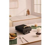 STONE STUDIO - Appareil à croque-monsieur, grill et gaufrier à plaques interchangeables - Noir