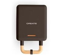 STONE STUDIO - Appareil à croque-monsieur, grill et gaufrier à plaques interchangeables - Noir - CREATE noir G