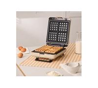 STONE STUDIO - Appareil à croque-monsieur, grill et gaufrier à plaques interchangeables - Sable