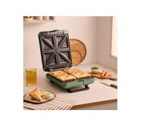 STONE STUDIO - Appareil à croque-monsieur, grill et gaufrier à plaques interchangeables - Sauge
