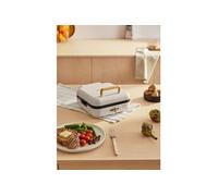 STONE STUDIO PRO - Grill multifonction avec ouverture à 180º - Blanc cassé Beige G