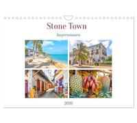 Stone Town - Impressionen (Wandkalender 2026 DIN A4 quer), CALVENDO Monatskalender: Wunderschönes Altstadtviertel von Sansibar Stadt, der Hauptstadt der Insel Unguja gehört zum UNESCO Weltkulturerbe.