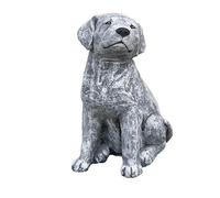 stoneandstyle Statue Chien Labrador, Hauteur 36 cm, 14,3 kg, au Gel et aux intempéries-Massif en Pierre …