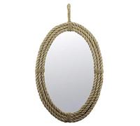 Stonebriar Miroir Mural décoratif Ovale en Corde avec Boucle de Suspension