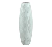 Stonebriar SB-5076B Vase en Bois texturé Vintage, Bleu océan pâle, 30,5 cm