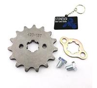 STONEDER 420-14T Pignon de chaîne Avant de 17 mm, 15 Dents, pour Moto Tout-Terrain, Quad de 50cc, 70cc, 90cc, 110cc, 125cc, 140cc, 150cc, 160cc