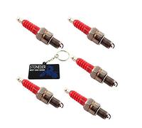 Stoneder 5 x Rouge A7tc centres Bougie pour 50 cc 70 cc 90 cc 110 cc 125 cc 150 cc Moteur Pit Dirt bike Moto ATV Quad Go Kart Buggy